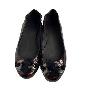 Stuart Weizman Lolly Cognac Ballet Flatst